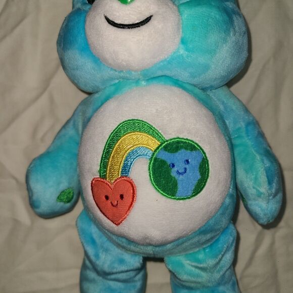 Care Bears I Care Bear Love the Earth Plush 2022 Walmart Exclusive Recycle Reuse - Picture 4 of 9